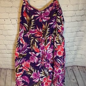 Torrid sun dress, knee length dress.